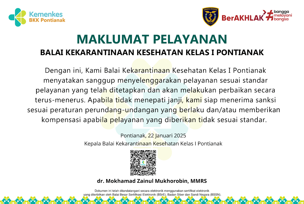 Maklumat Pelayanan
